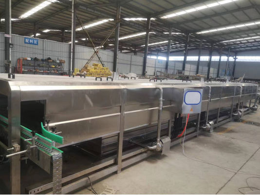 Van de het Glasfles van de tunnelpasteurisatie de Lijn Ingeblikte van de de Groenten in het zuurdrank van de de Sterilisator Lage Temperatuur Lijn van de het Voedselsterilisator