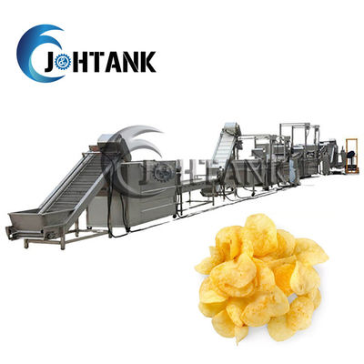Automatische Bradende Bevroren Frieten die Machine, de Industriële Aardappel Chips Making Machine maken van 2000kg/h