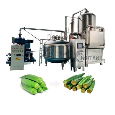 Het Fruitgroenten Vacuümfried machine van het okra Droge Gebraden gerecht