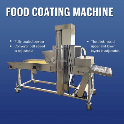 Automatische Beslag Panerende Machine voor Fried Onion Rings Chicken Tempura