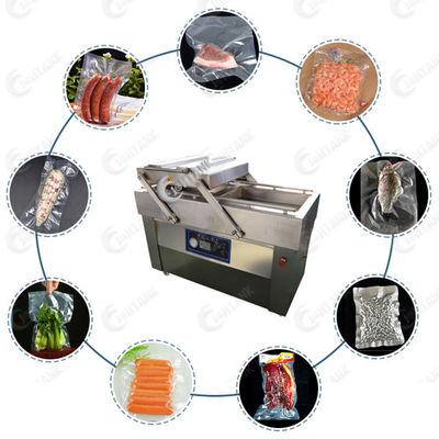 De dubbele Machine van de Kamer Vacuümverpakking voor de Groentevlees van het Rijstfruit