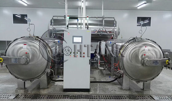 Kleine van de het Voedselsterilisator van de Luchtstoom van het de Machinewater de Onderdompelingsretort