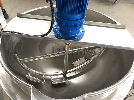 Kokende Ketel van de roestvrij staal de Dubbele Beklede Ketel met Mixer