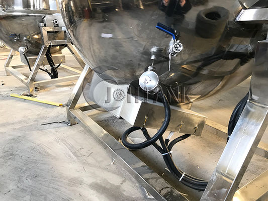 Kokende Ketel van de roestvrij staal de Dubbele Beklede Ketel met Mixer