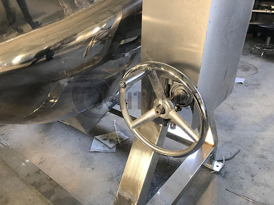 Kokende Ketel van de roestvrij staal de Dubbele Beklede Ketel met Mixer