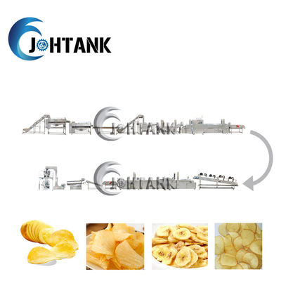 2000kg/h aardappel Chips Manufacturing Equipment Fully Automatic