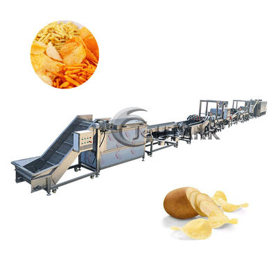 304 roestvrij staal Volledige Automatische Aardappel Chips Making Machine 500kg/h