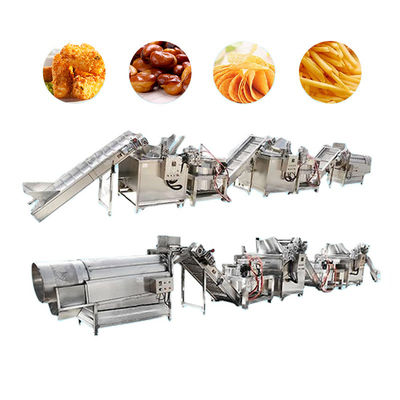 Snack Bevroren Frietenproductielijn, Verse Aardappel Chips Production Line