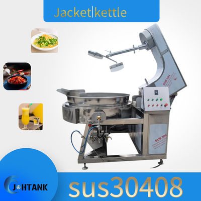 Grote van de de Sausjam van het Capaciteits100l Beklede Kooktoestel de Stoomketel van Chili Paste Cooking Machine 500L Dubbele Beklede