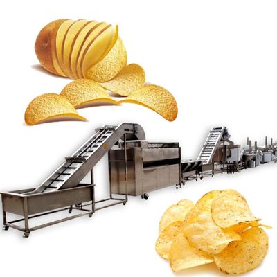 Verse Aardappel Chips Production Line, Volledige Automatische Aardappel Chips Making Machine 1000kg/h