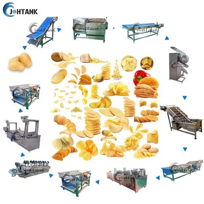 Volledige Automatische Verse Chips Frozen French Fries Making-Machine
