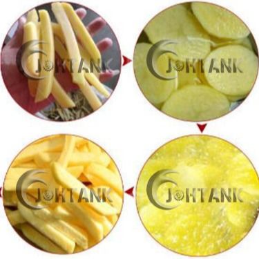 Industriële Bevroren Frieten die Machine, Banaanweegbree Chips Making Machine 2000kg/hr maken
