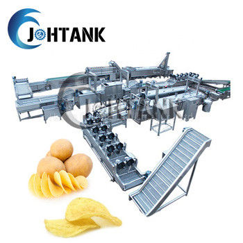 Automatische Bradende Bevroren Frieten die Machine, de Industriële Aardappel Chips Making Machine maken van 2000kg/h