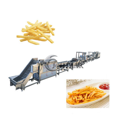 Elektrische Aardappel Chips Production Line 500kg/h voor de Bevroren Spaanders van de Frietenweegbree