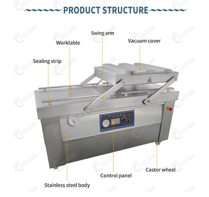 ISO-Vacuüm de Verpakkingsmachine 380V 50HZ van de Vleeskamer