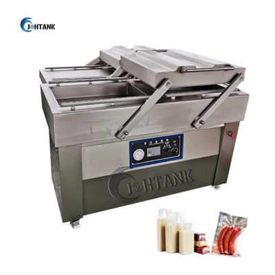 Van de de Rijst Dubbele Kamer van voedselgroenten Vacuüm de Verzegelaarmachine 1.5KW