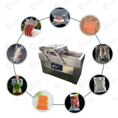 Dubbele de Kamer Vacuüm Verpakkende Machine van het kippenvlees