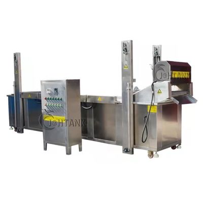 Snacks Ononderbroken Bradende Machine voor de Garnalenballen van Grillwing chicken cutlet steak fried