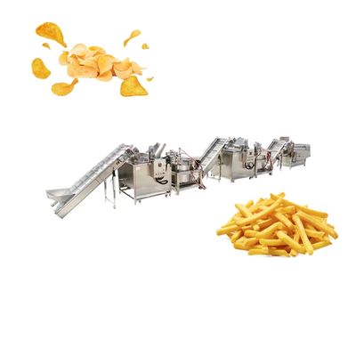 Volledige Automatische Aardappel Bevroren Frieten die Machine 500kg/h maken