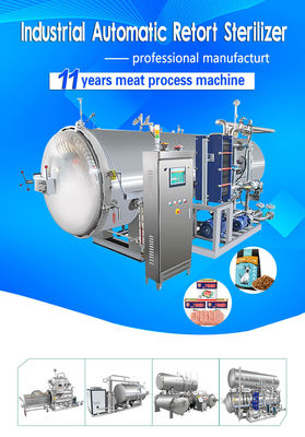 De horizontale Machine van de Voedselsterilisator, Retort Inblikkende Machine SUS30408