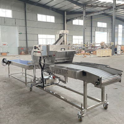 Het slaan verkruimelt het Paneren de Machinezeevruchten van de Kippendeklaag het Koken